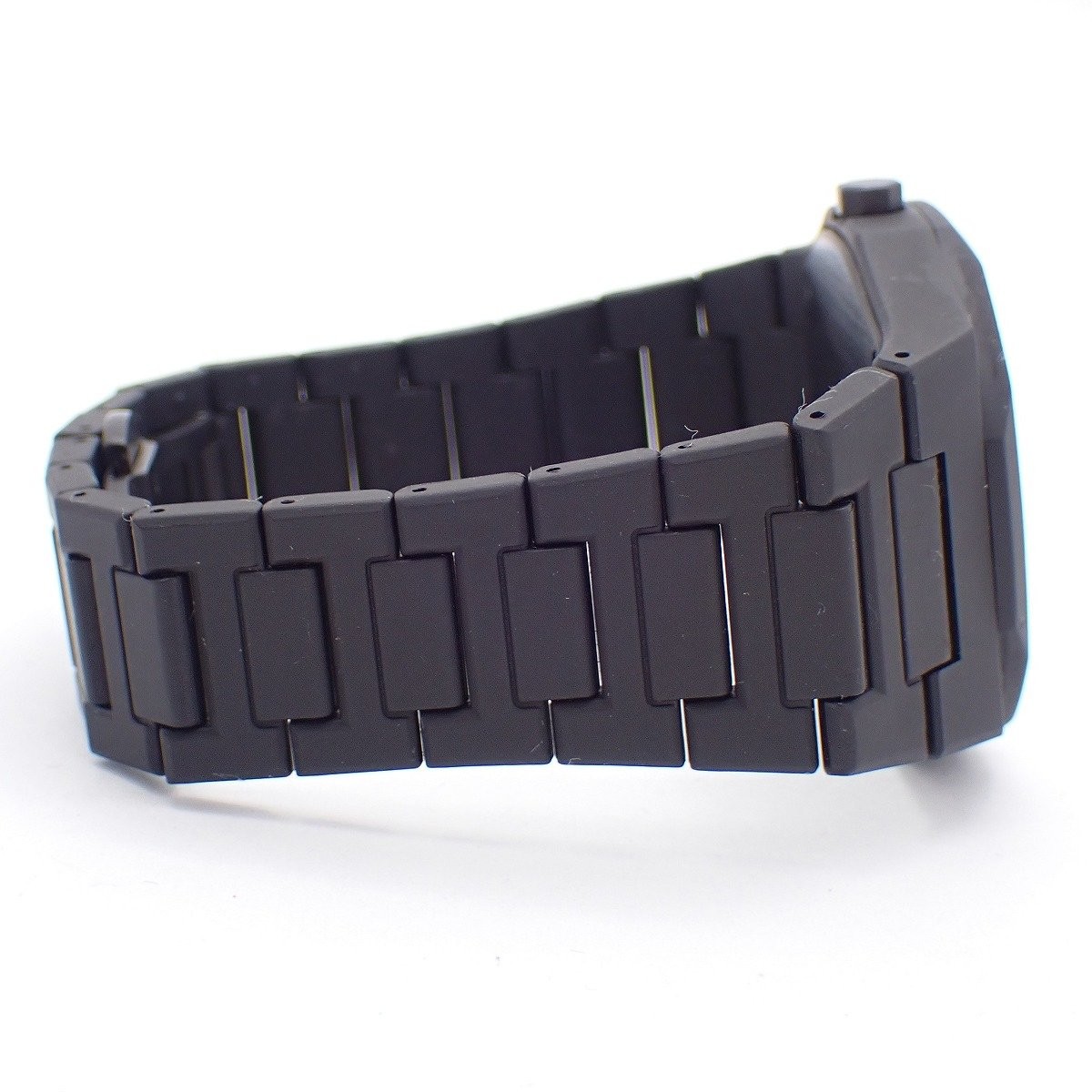 D1 MILANO Polycarbonate Quartz Wristwatch Black with Genuine Strap Used