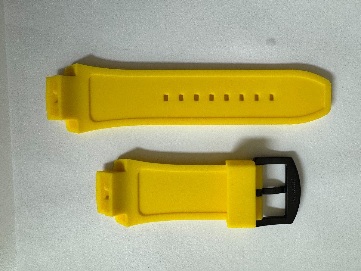 Swiss Legend Neptune Silicone/Rubber Yellow band strap for 53mm watches