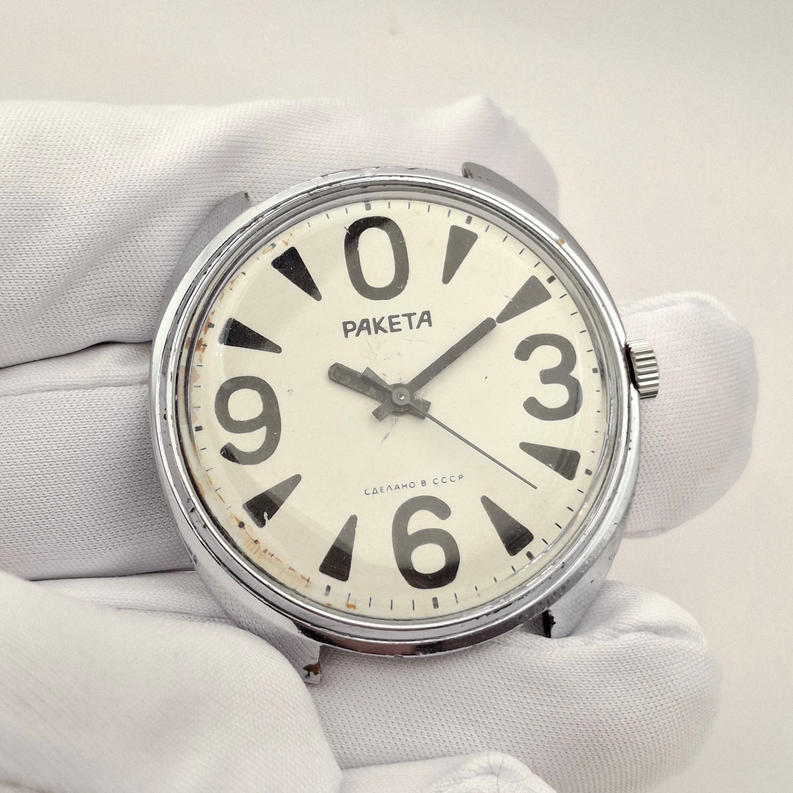 Authentic RAKETA Big Zero USSR Vintage Watch 2609.HA Original 1980s