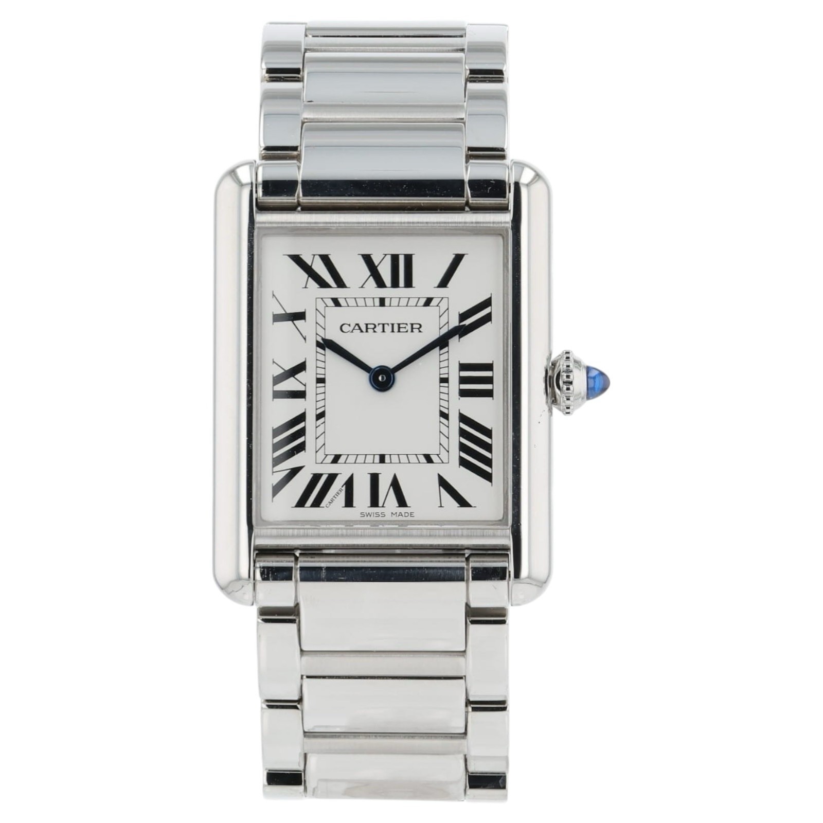 Cartier Must De Cartier Silver Dial Stainless Steel 26mm Quartz Unisex WSTA0052