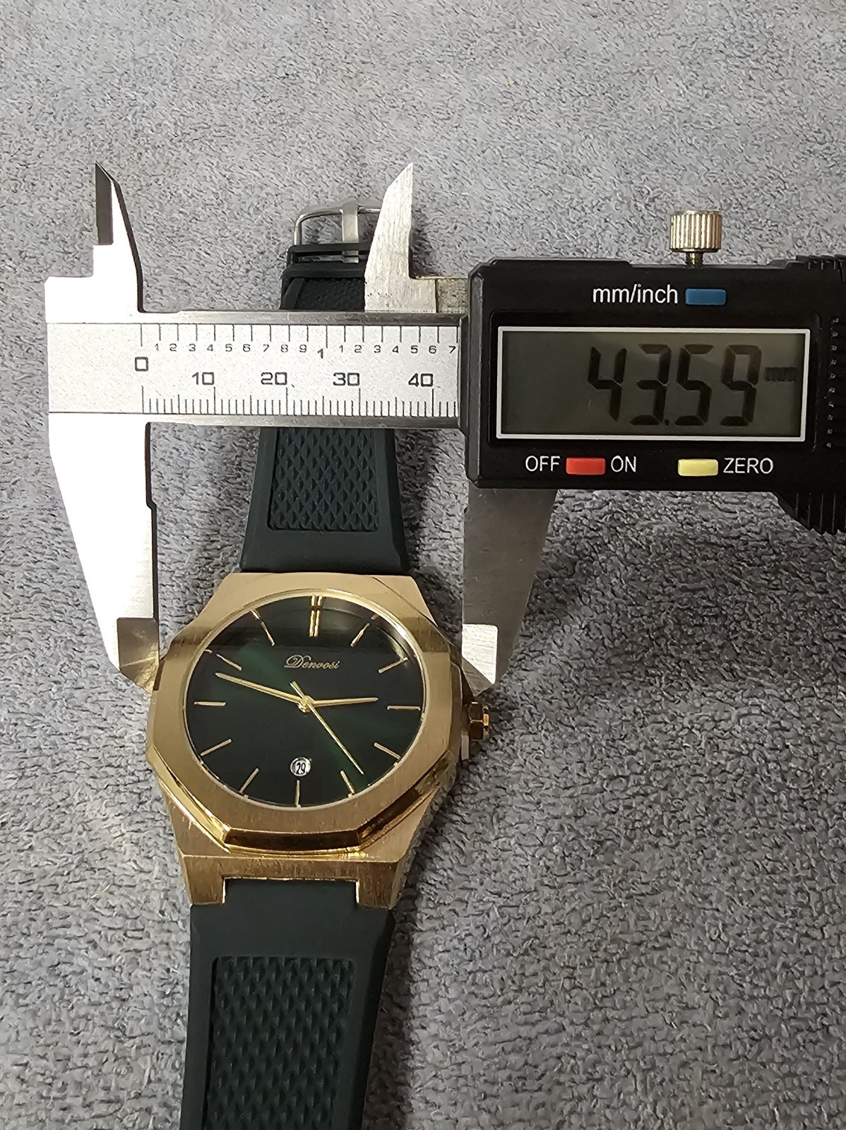 ⌚️New Denvosi Luxury Designer Quartz Watch 43MM 💦Water Resistant Date At 6