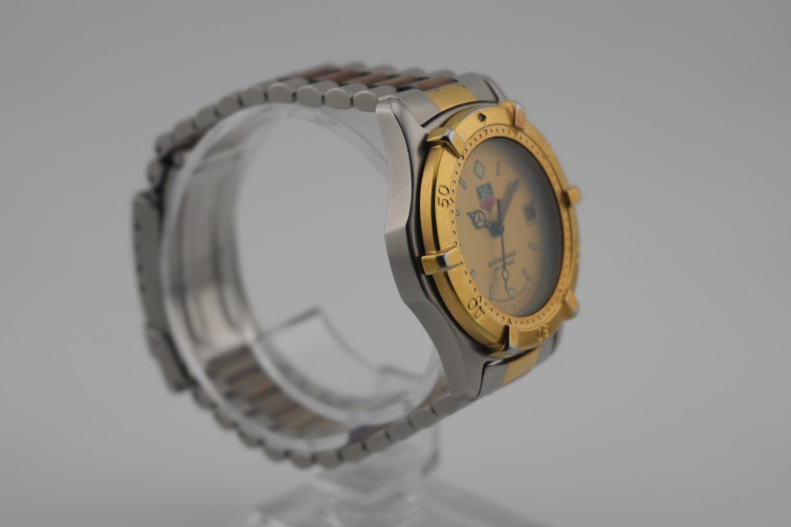 TAG Heuer Professional 2000 964.013F Two-Tone Gold Steel Diver Watch 200M Japan