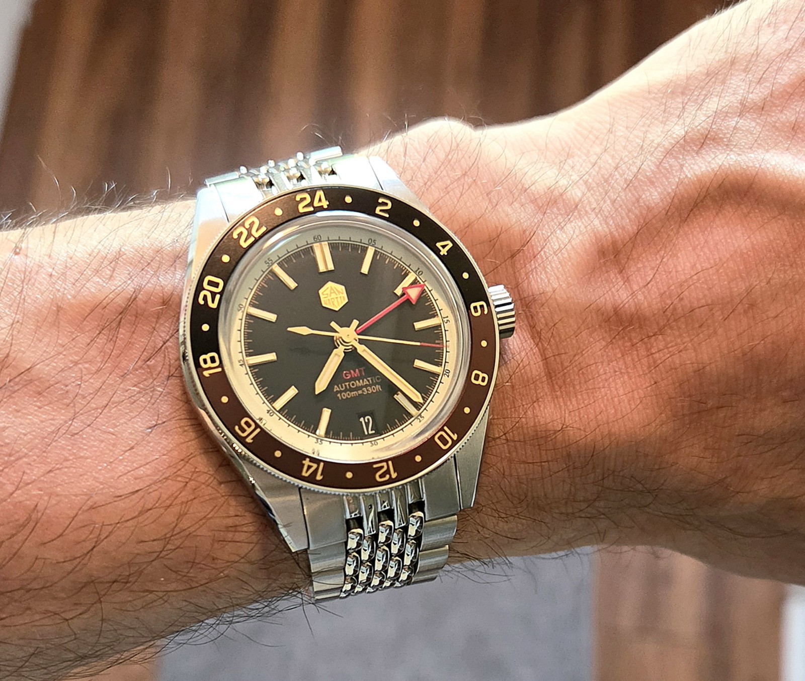San Martin SN016 GMT Automatic Watch