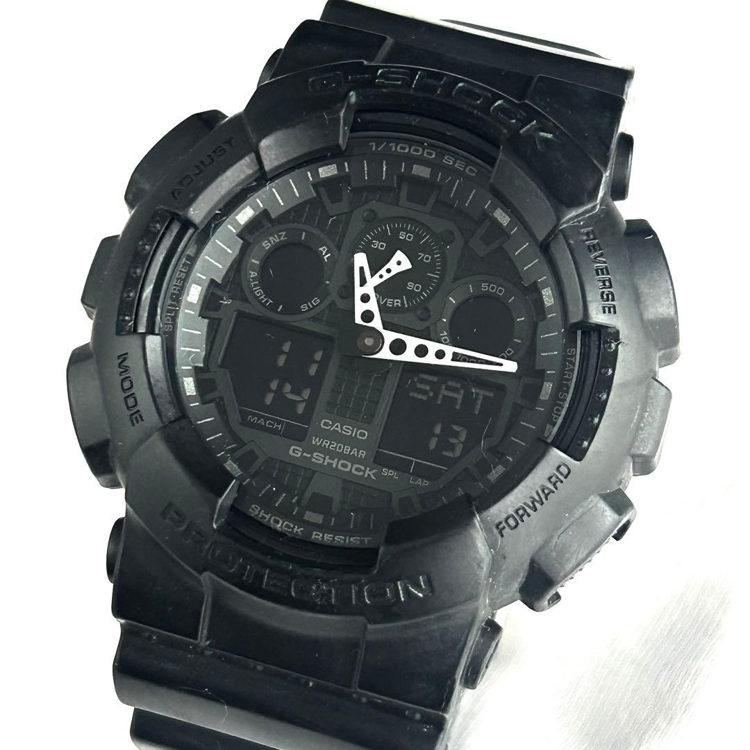 G-SHOCK GA-100 All Black CASIO (Good working condition) NEW