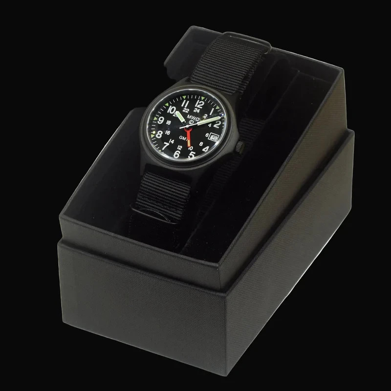 MWC GMT (Dual Time Zone) 200m Military Watch PVD Screw Crown Sapphire Crystal