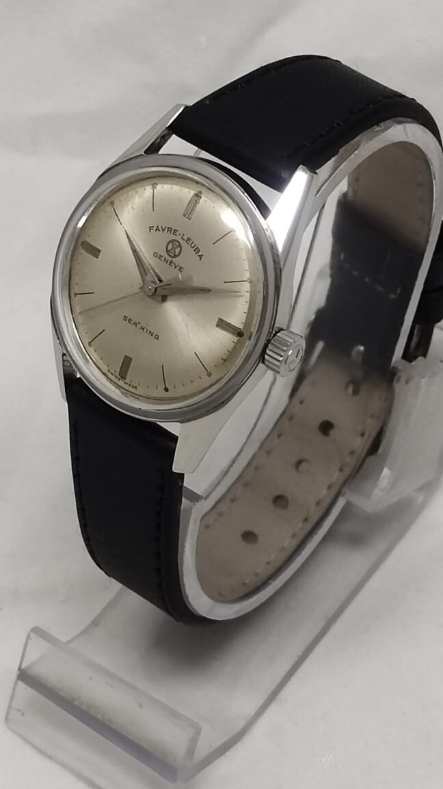 RARE Favre Leuba Geneva Seaking Hand-winding Men’s watch Original Dial Swiss