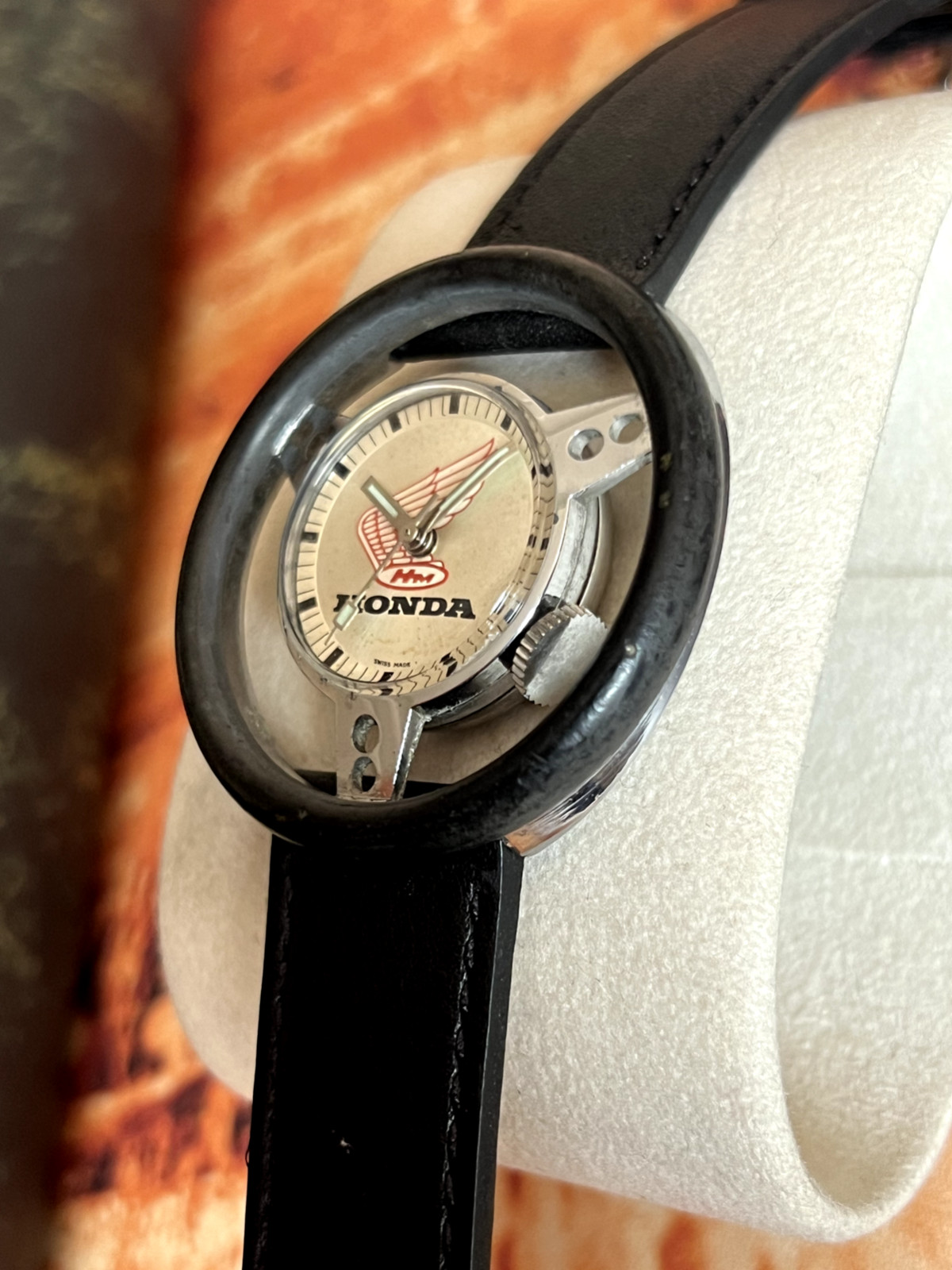 Old england steering wheel HONDA vintage watch manual winding men/unisex