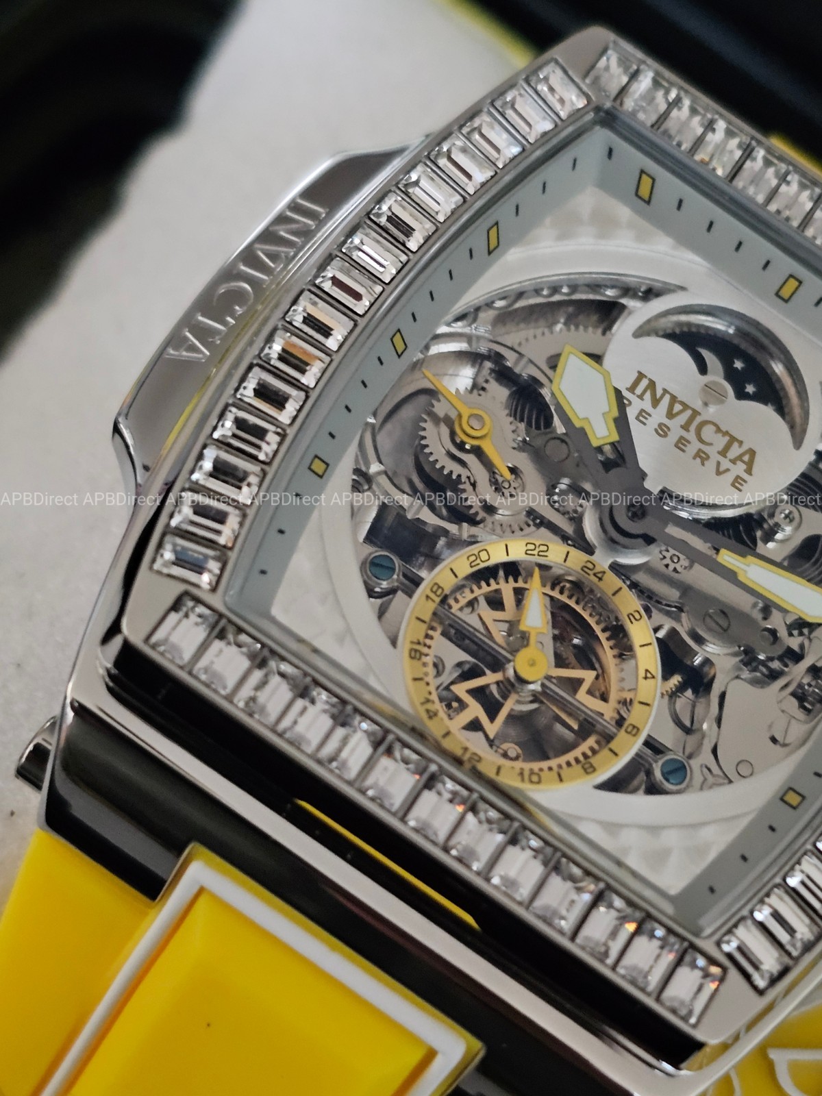 Invicta – S1 Rally – DIABLO – Dual Time Automatic – Yellow – Reserve Mens Watch