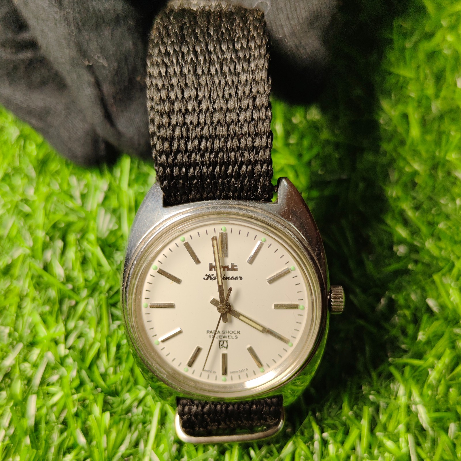 Vintage HMT Kohinoor 38mm White Dial Hand-Winding Mechanical Watch Refurbished