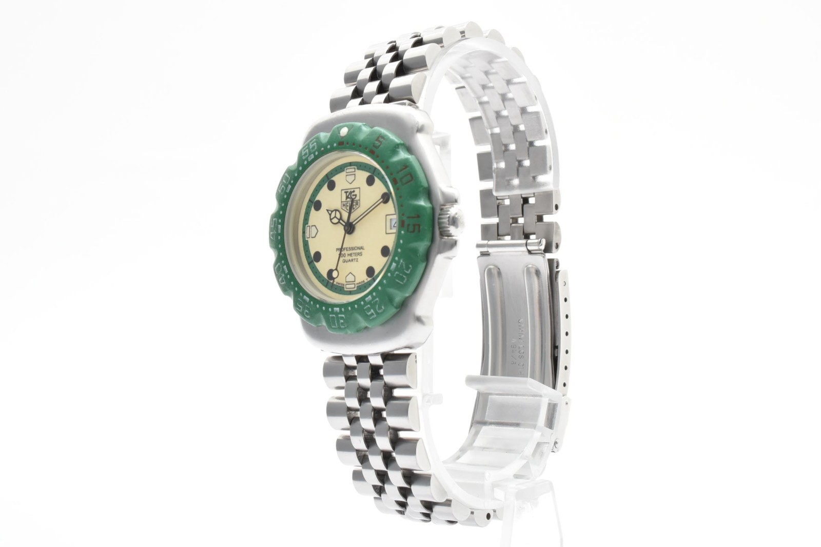 Vintage [N MINT /Case] Tag Heuer Formula 1 372.513 Green 35mm Men’s Watch JAPAN
