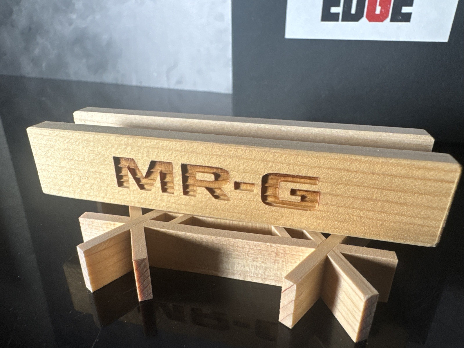 G-SHOCK Concept Booth EDGE MR-G Kumiko Wood Coaster RARE US-Seller