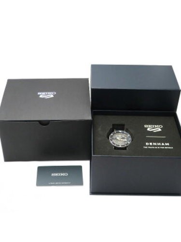 Seiko 5 Sports DENHAM Collaboration Automatic Watch SBSA281 4R36-16N0 42mm Blue