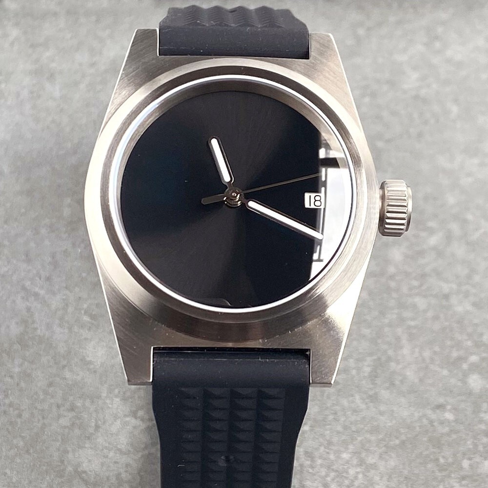 Retro Sapphire Glass 38mm 20ATM No Marks Black Dial NH35A PT5000 Men Watches