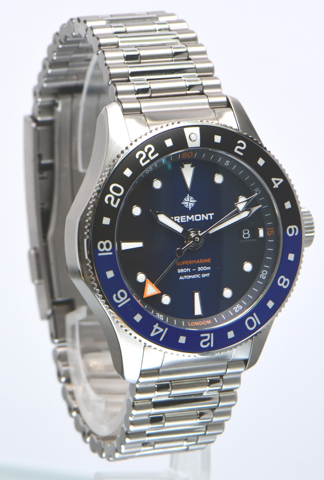 BREMONT – SUPERMARINE 300M GMT ‘GLACIER’ 40MM IN STEEL