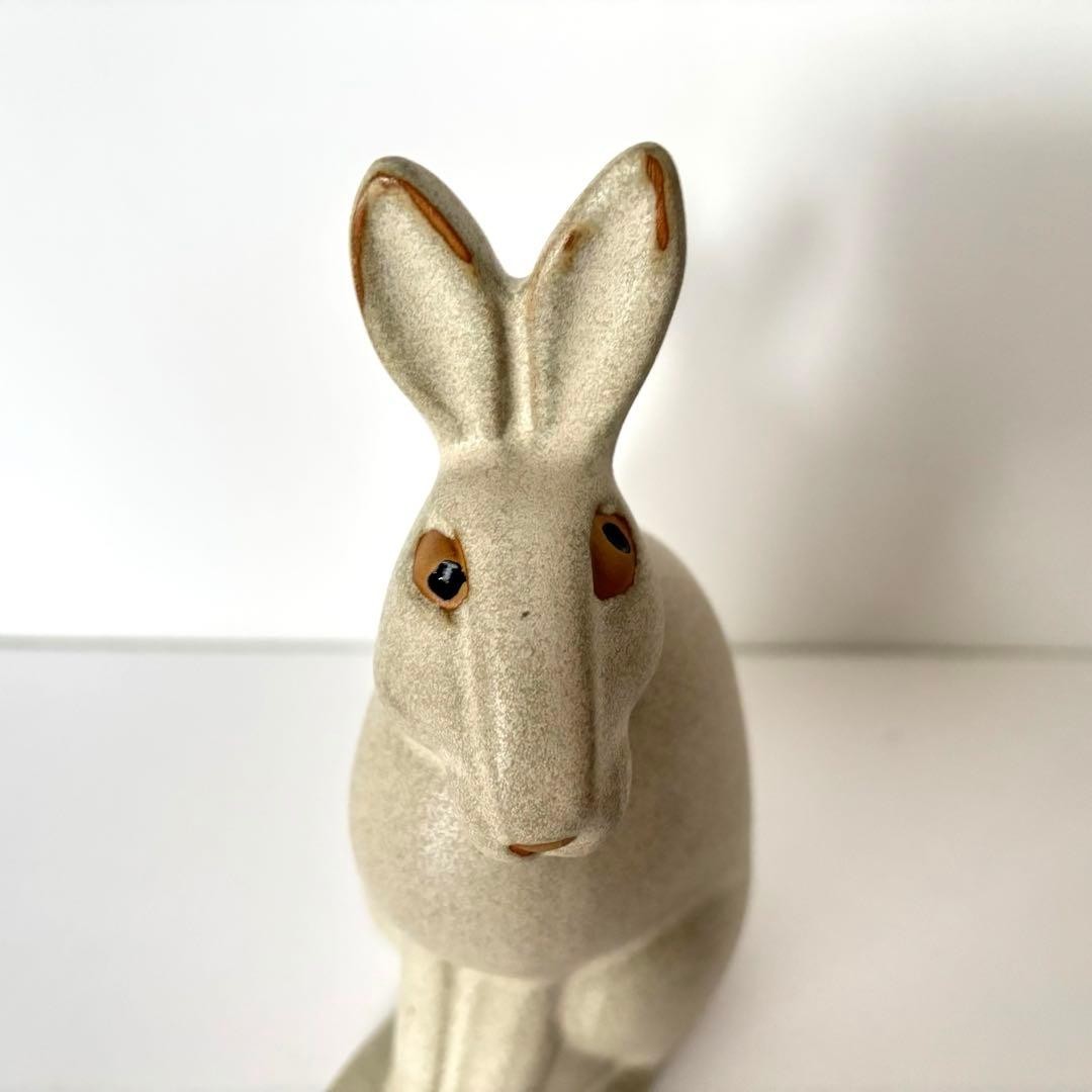 Lisa Larson Hare Figurine Jie Gantofta Sweden Ceramic Art Pottery Sculpture