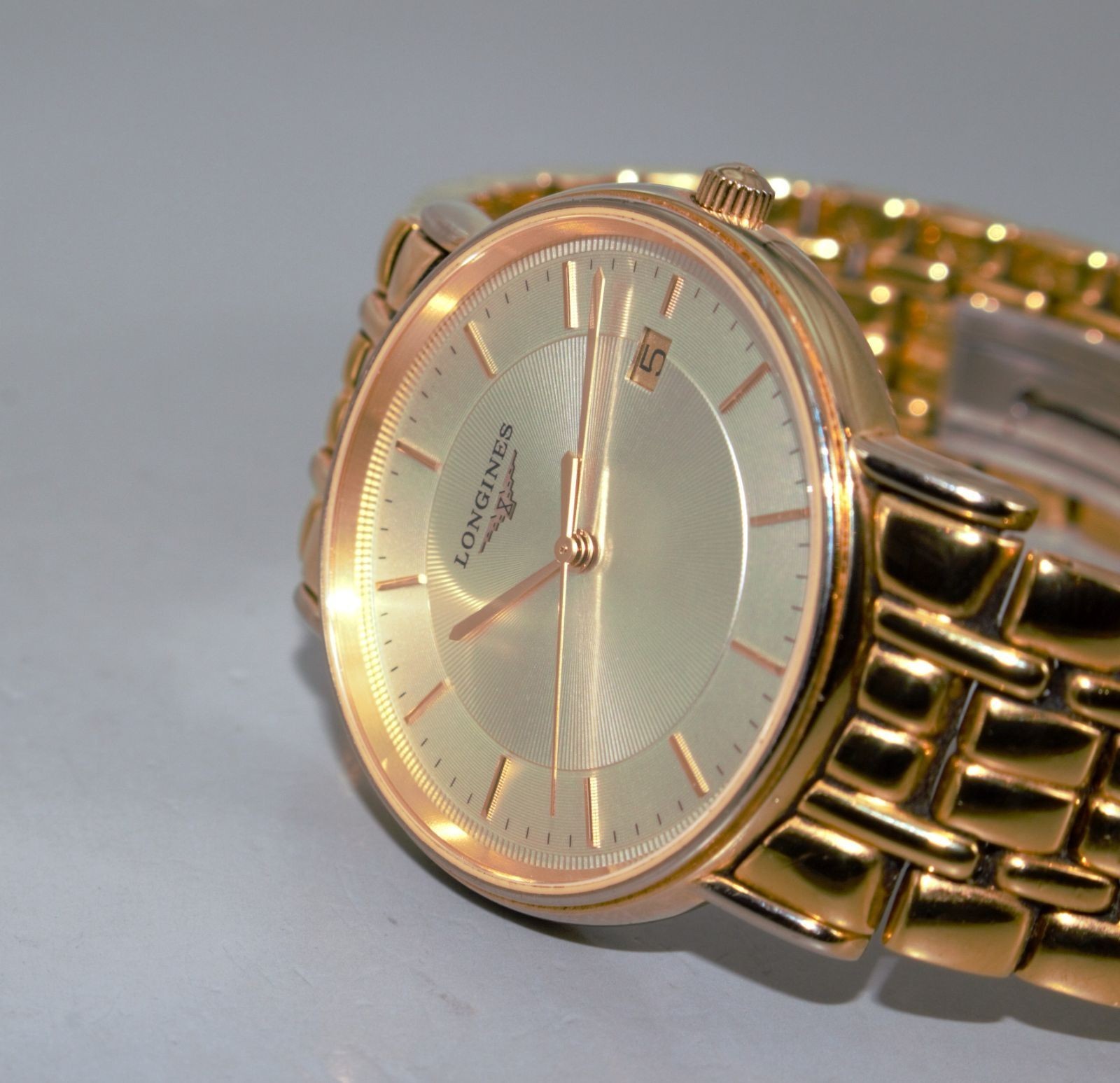LONGINES L4.720.2 La Grande Classique Presence Champagne Gold Quartz Works