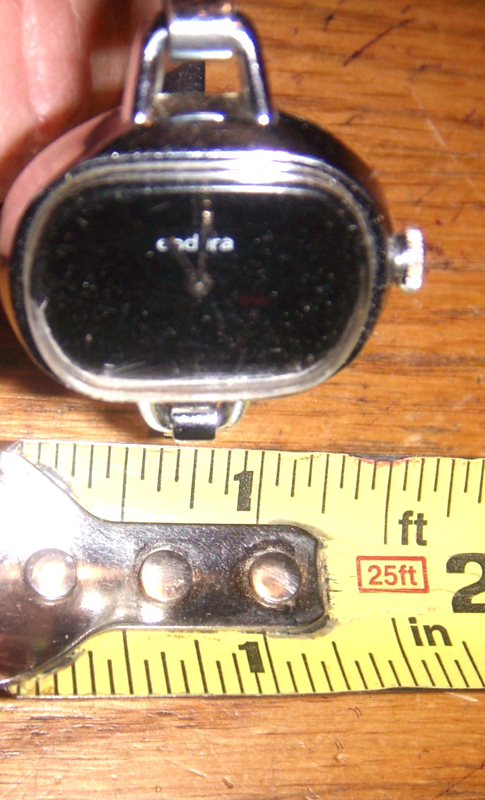 ENDURA LADIES WATCH WINDUP WORKING NEW SNAP BRACELET TYPE BAND STAINLESS STEEL