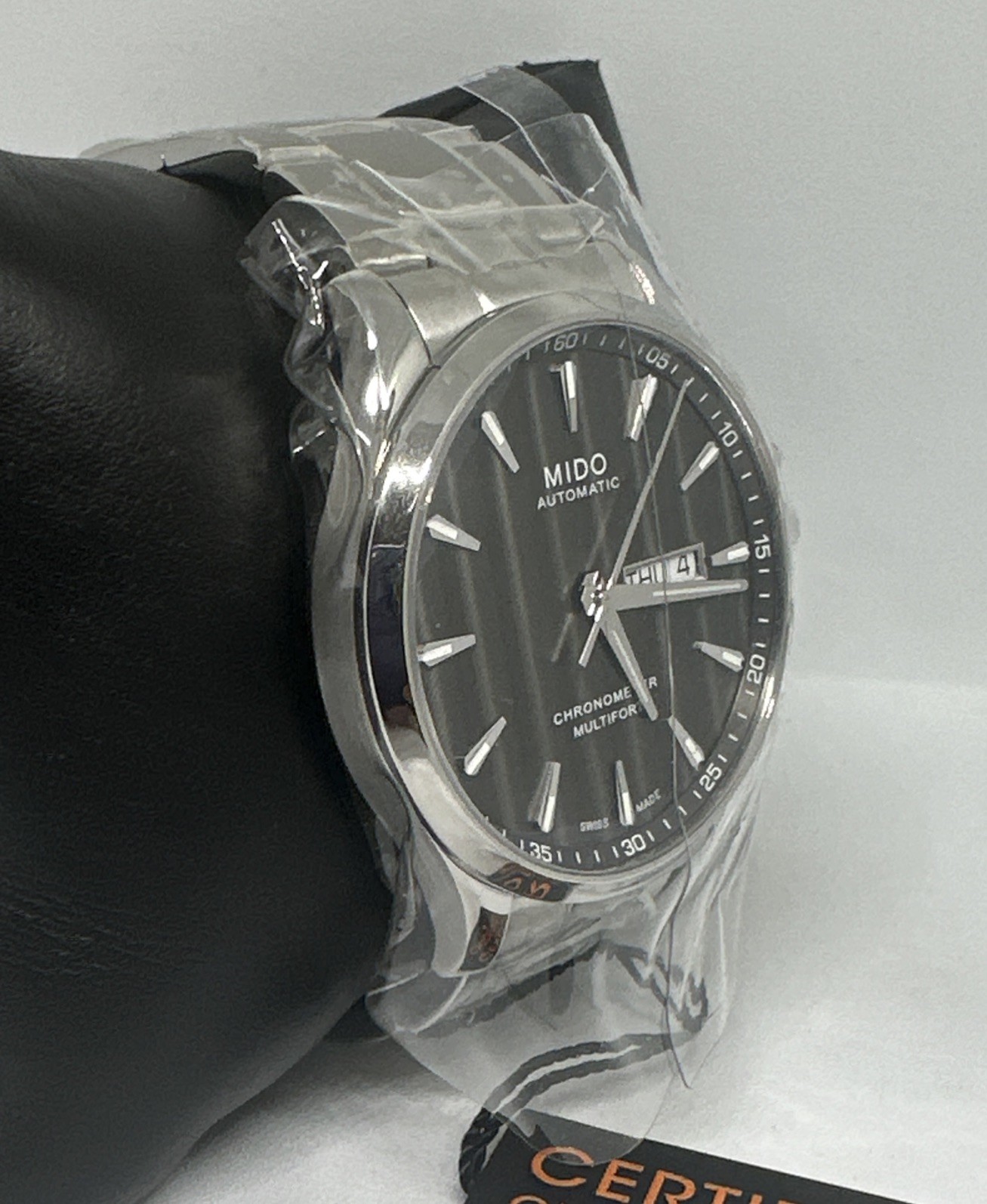 Mido Multifort M038.431A Men’s Silver Stainless Steel Chronometer Watch HME846