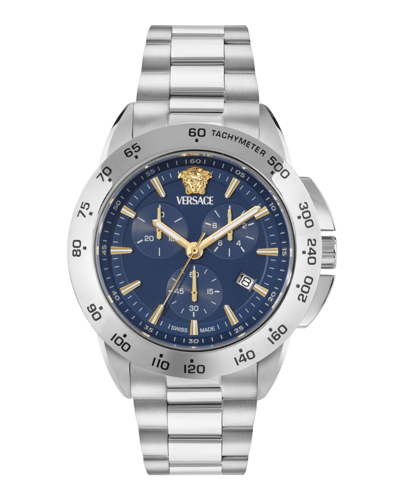 Versace V-Sport Chrono Men’s Watch, Swiss Made Luxury Designer Chronograph