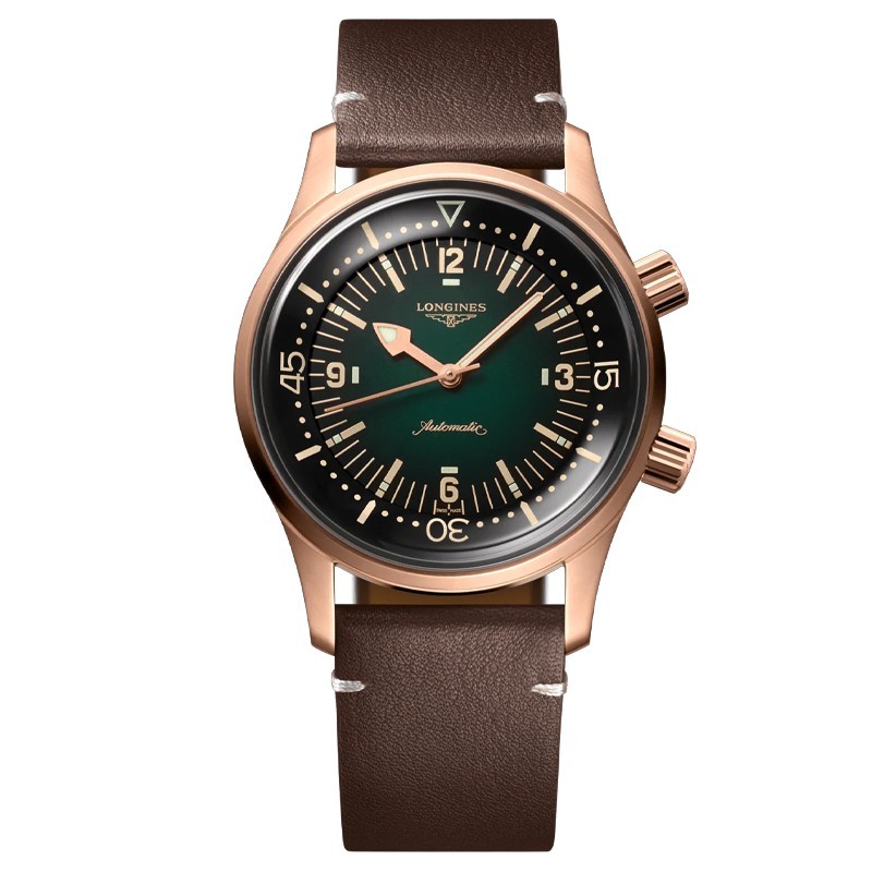 NEW Longines Legend Diver Bronze 42mm Green Dial Men’s Watch L37741502