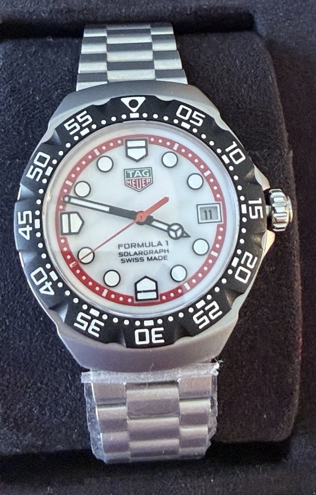 TAG Heuer Formula 1 Solargraph 38mm Unisex Watch w Stainless Bracelet New