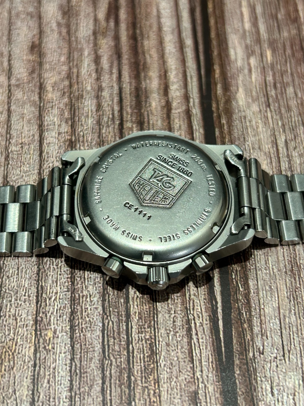 [Vintage] Tag Heuer Professional CE1111 Chronograph 38mm Quartz Men’s Watch b338