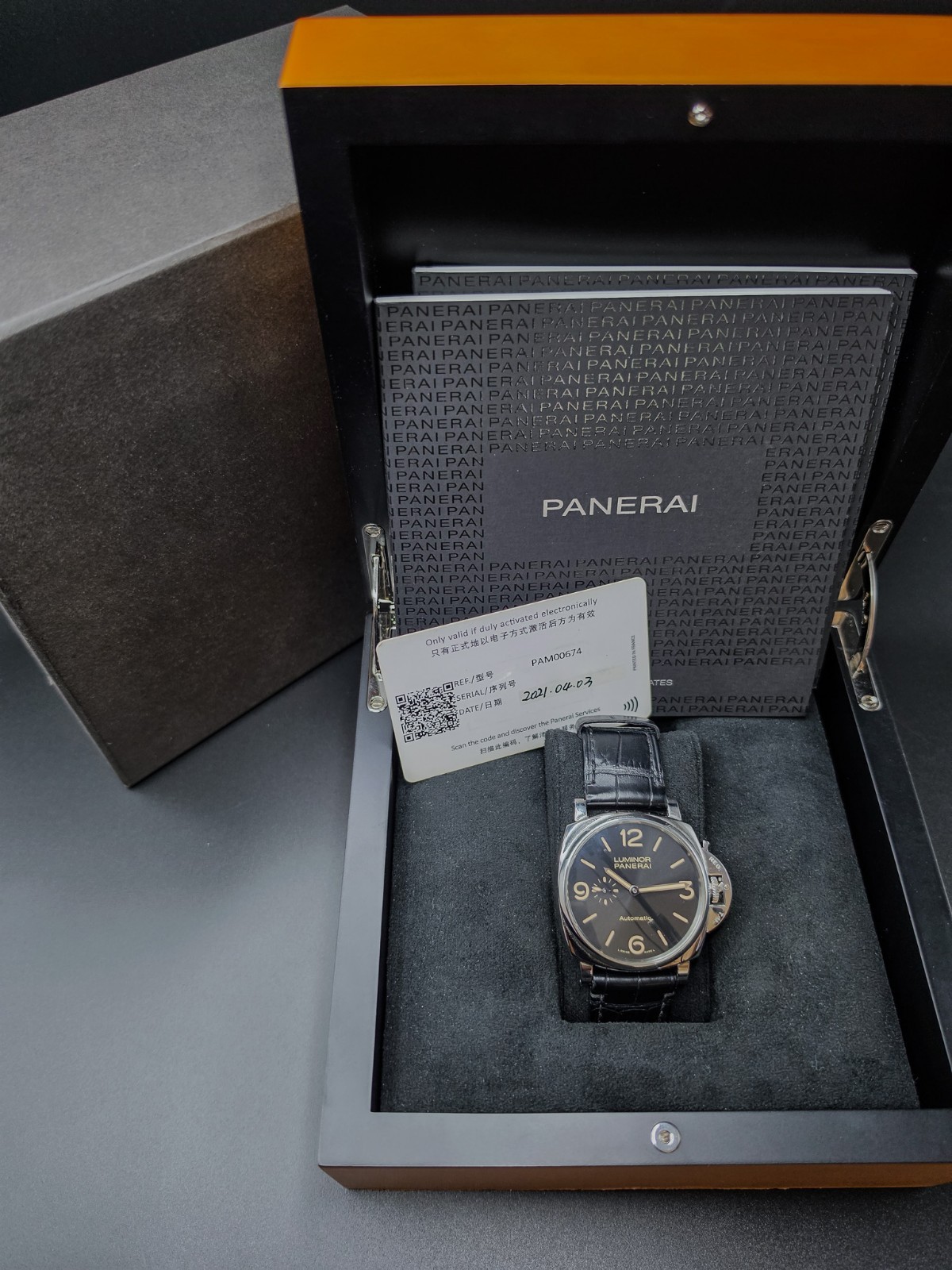 Panerai Luminor Due PAM00674 3 Days Automatic 45mm Box & Papers MSRP $11.2k