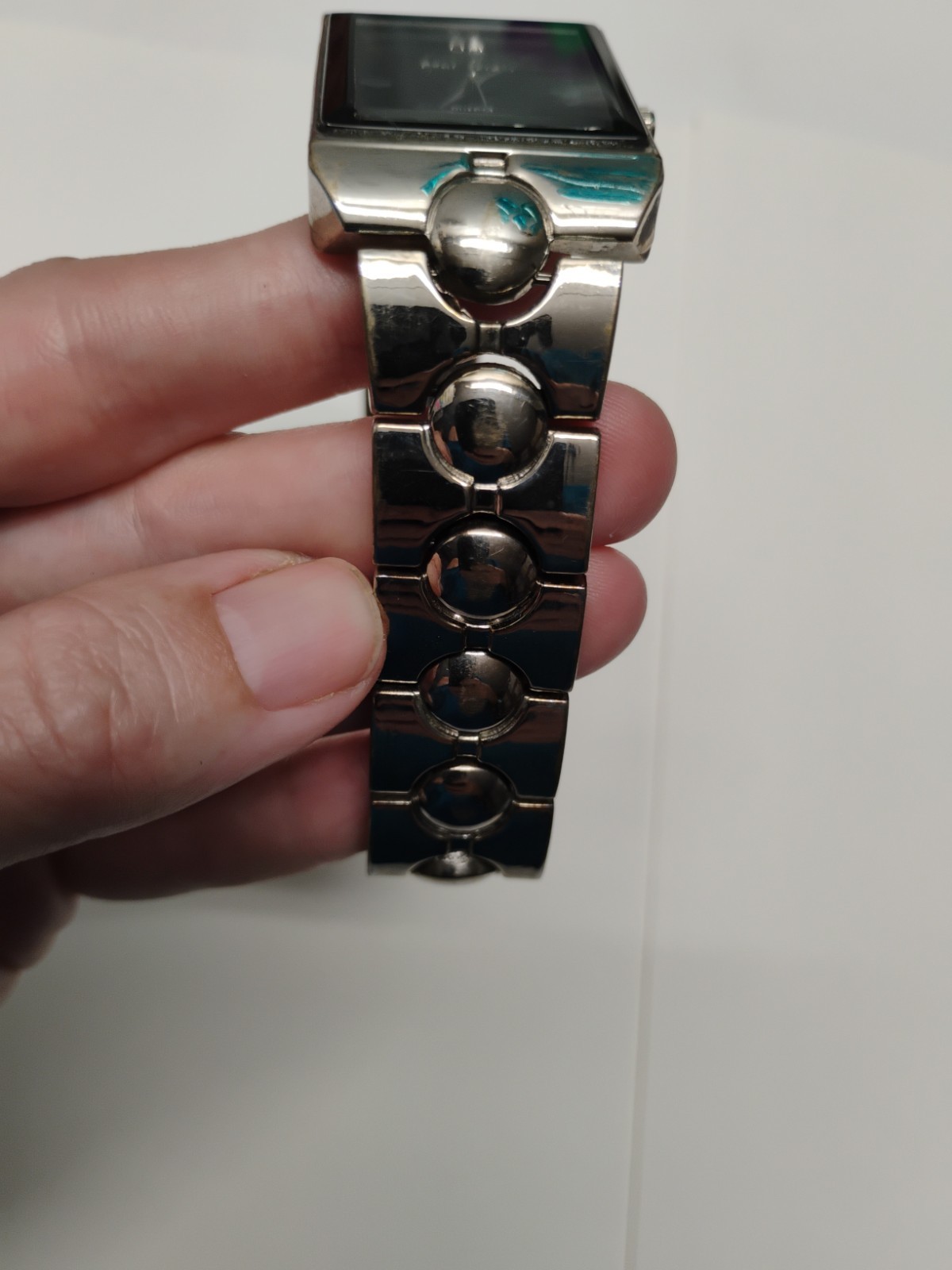 Paul Jardin Mens Vintage Watch Black Rectangle Face, Needs Battery
