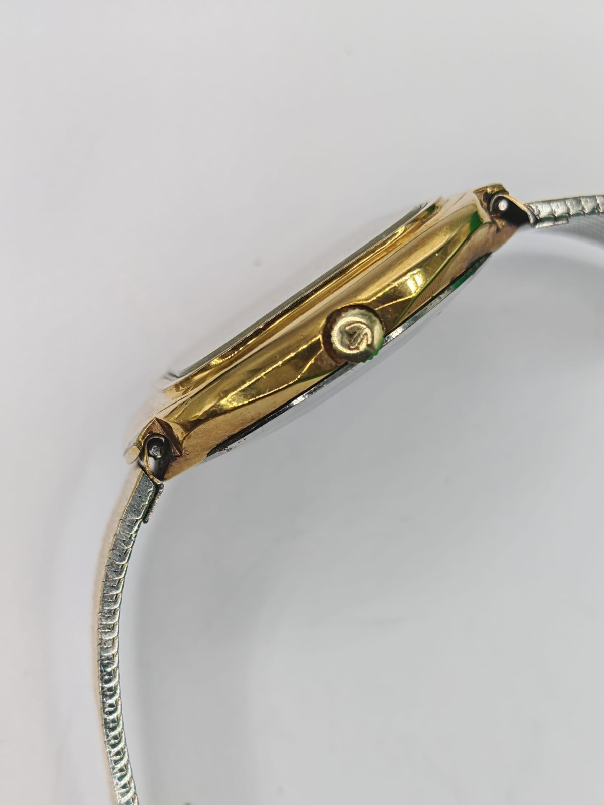 Vintage Rado Elegance Quartz Gold-Tone 36mm Watch Parts or Repair