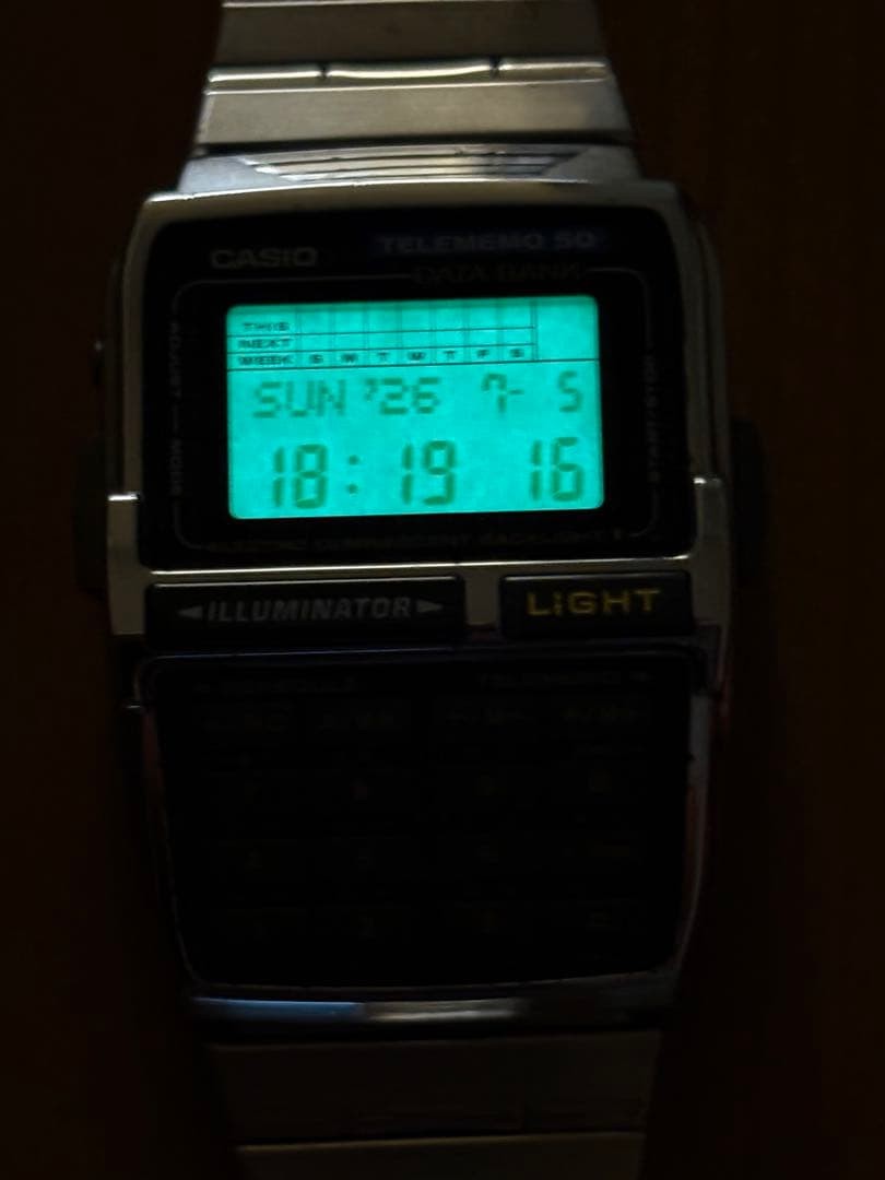 New Battery Casio DBC-630 Data Bank Telememo Mens Digital Vintage watch