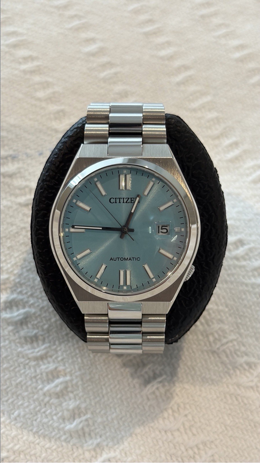 NEW Citizen TSYUOSA Automatic Sunray Sky Blue Men’s Watch Box N Papers NJ015 40m