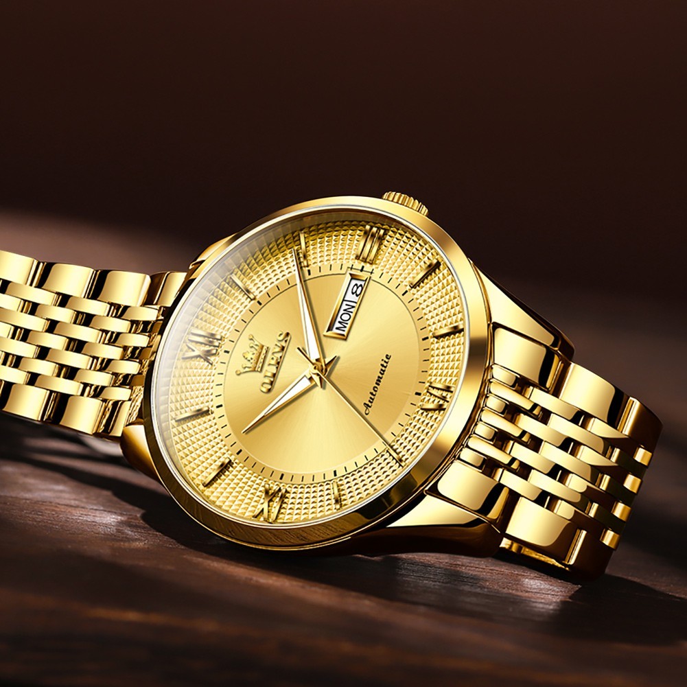 OLEVS 6657 High-end Stainless Steel Multi-functiom Water Resistant Wristwatches