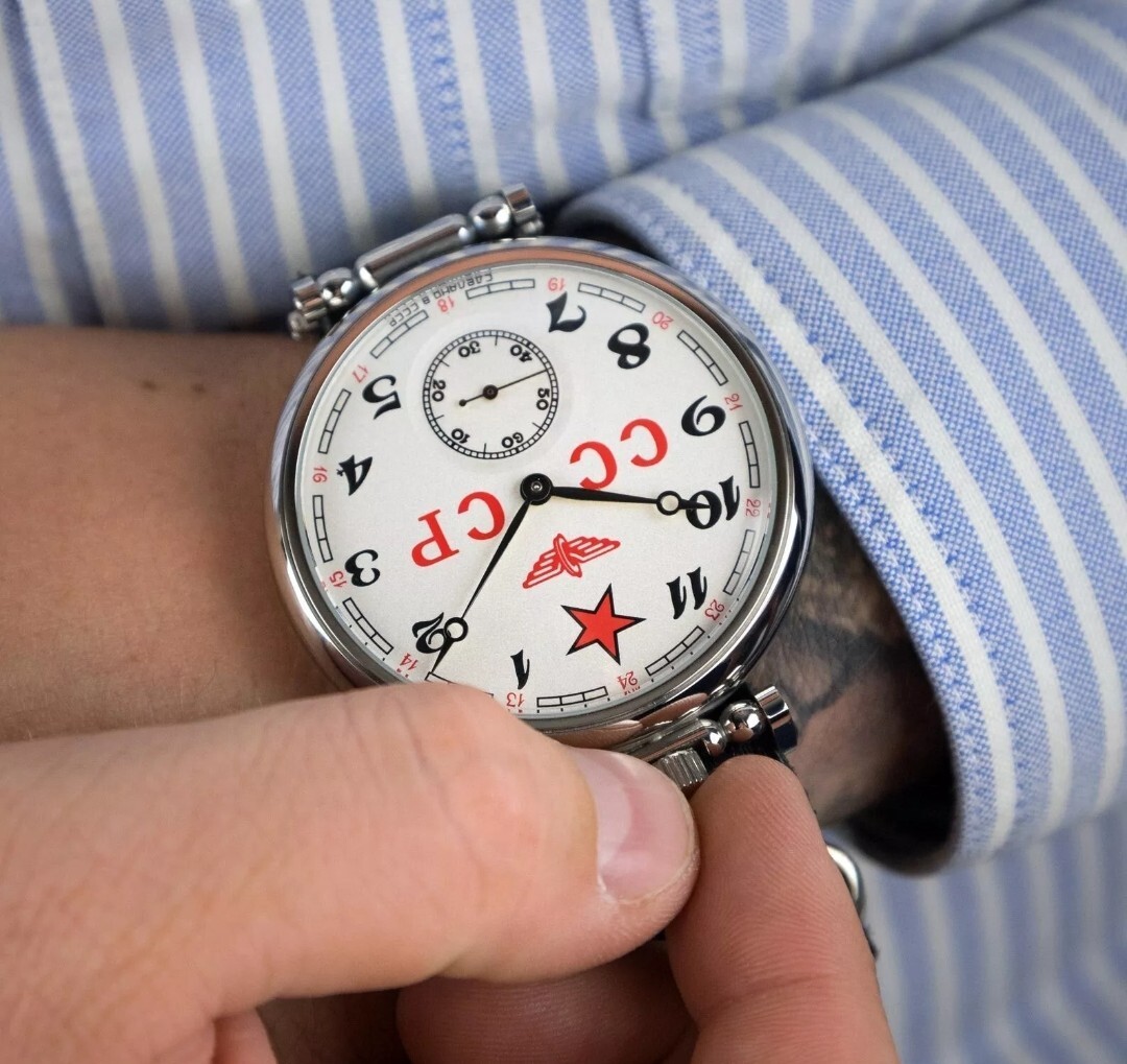 Watch Mechanical USSR Russian Star Wrist Molnija Men’s Army Vintage Molniya Star