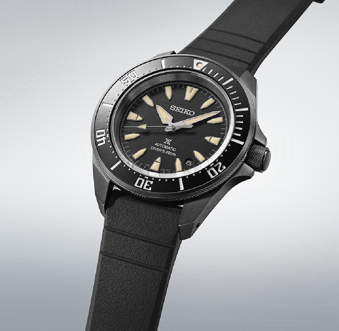 Seiko Prospex Sea Samurai Diver Black Dial Silicone Band Watch SRPL11 Japan New