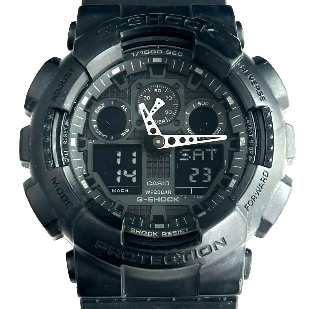 G-SHOCK GA-100 All Black CASIO (Good working condition) NEW