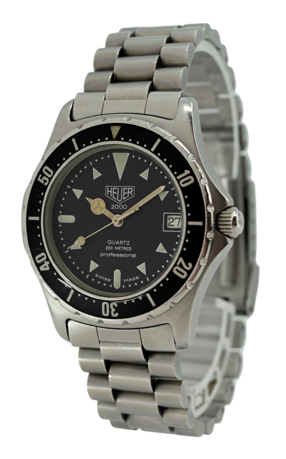 RARE Heuer Only (Pre-Tag) 37mm Men’s Professional 2000 Series Watch Ref 973.006!