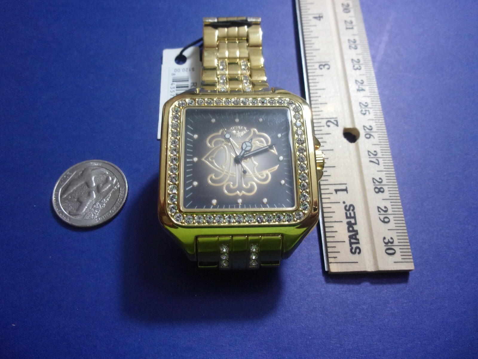 AVIREX AVIATOR DESIGN WINDOW/WATER RESISTANT MEN’S WATCH**MODEL: RX12027G1