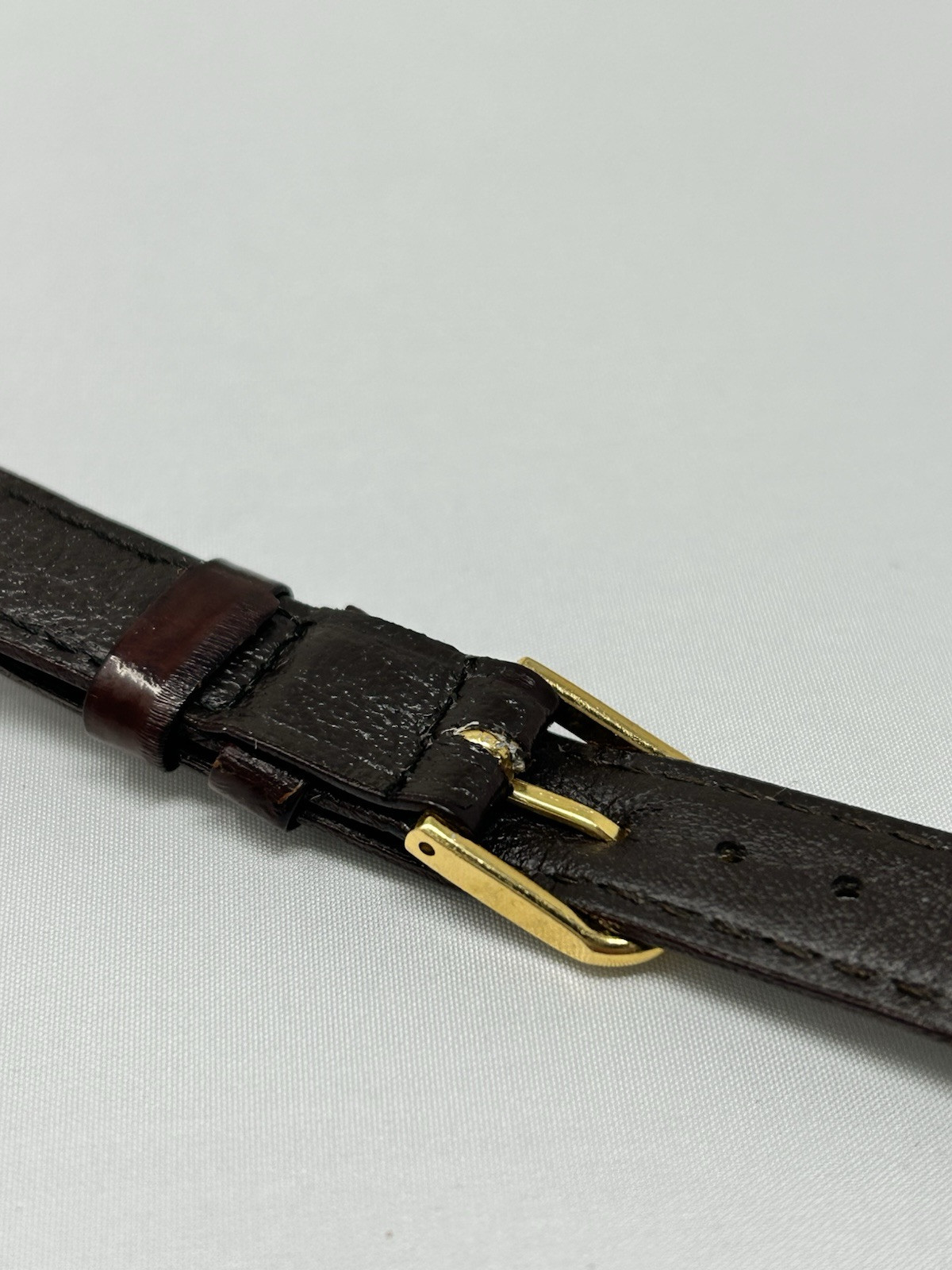 16 mm Exotic Eel Skin Watch Leather Band Made In Korea 1980’s NOS