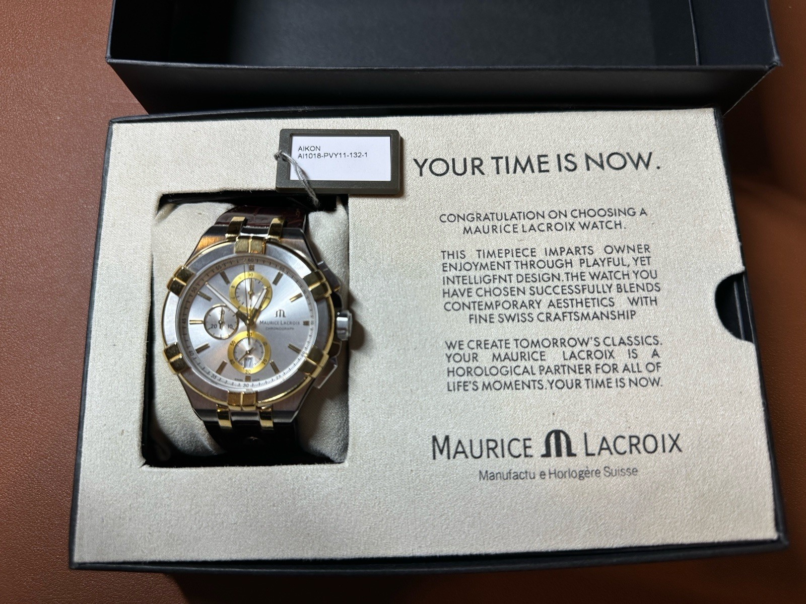 Maurice Lacroix Aikon Chronograph Steel Yellow Gold Watch