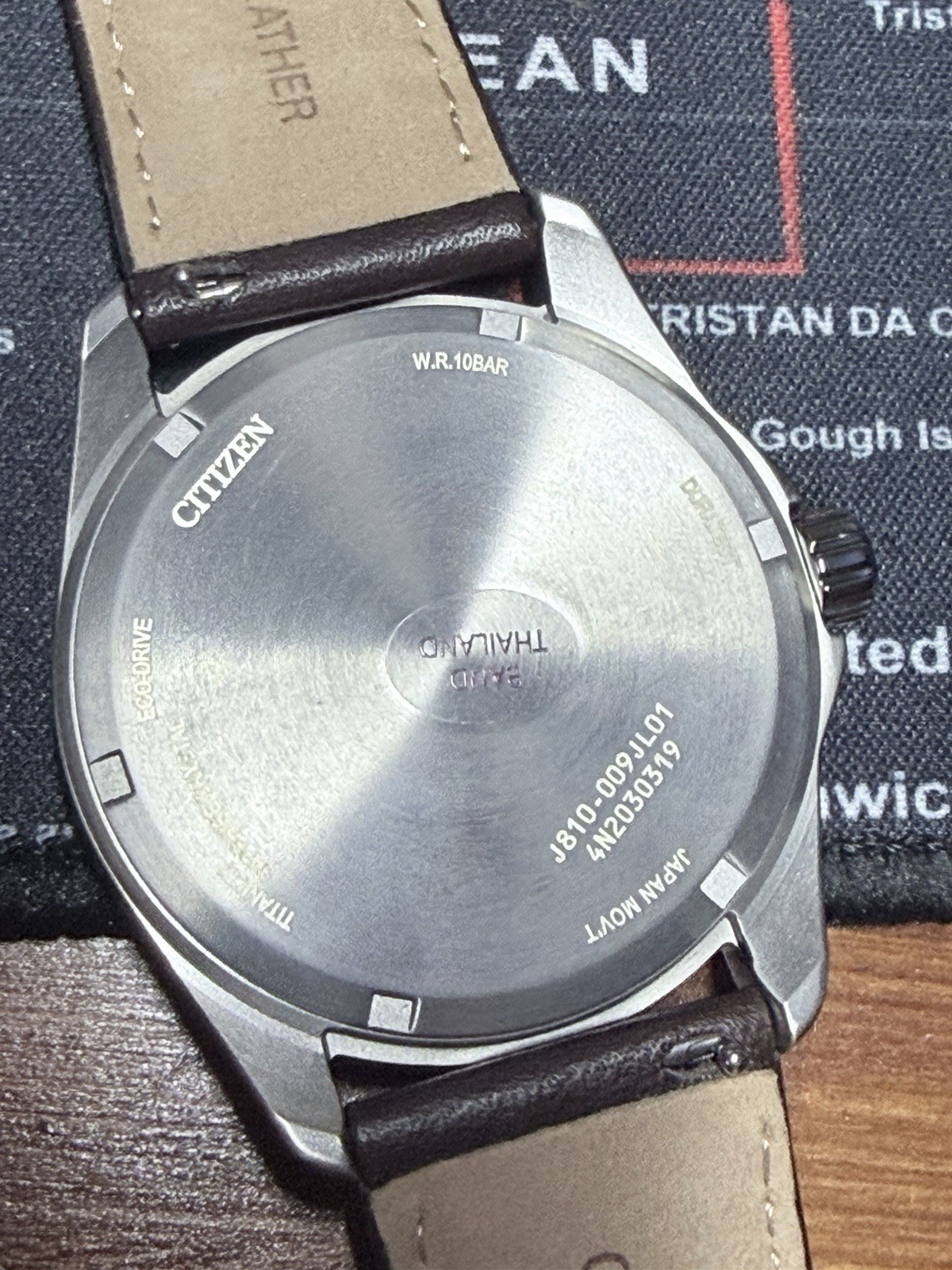 Citizen Eco-Drive Blue dial Brown Leather watch 41MM AW1840-09L
