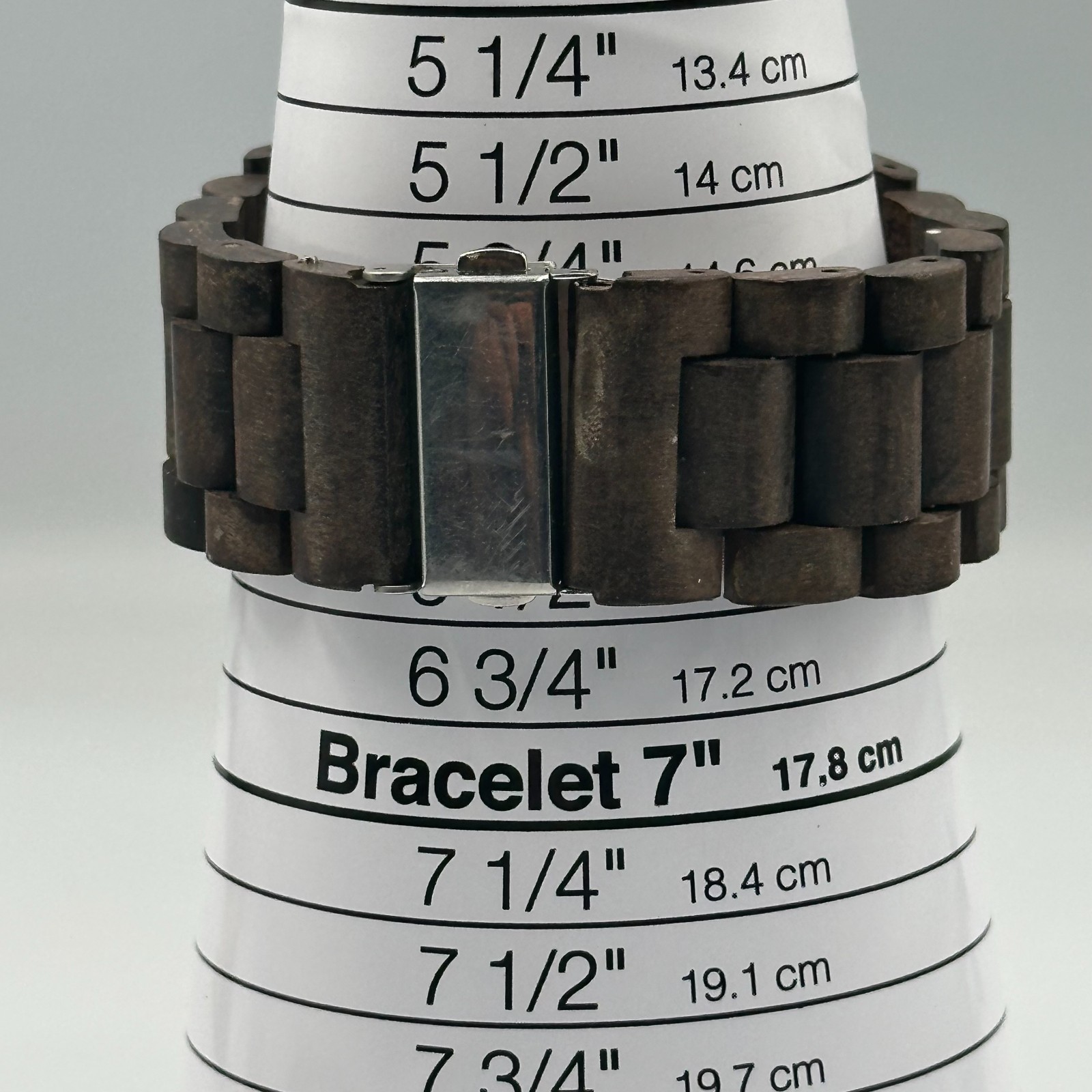 Bewell Thanatos Watch Men Dark Brown Wooden Date Window 47MM Dial New Battery