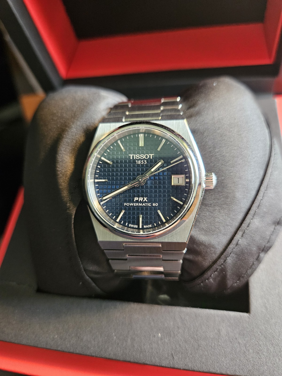 Tissot PRX Blue Powermatic 80 35mm Automatic Unisex Watch T137.207.11.041.00