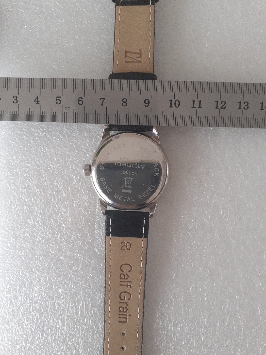 Identity London Ladies Hearts Quartz Watch With A New Black Leather Strap