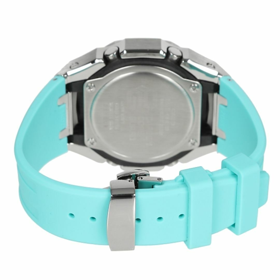 G-Shock GA2100 Custom Frosted Turquoise Rubber Band Casioak Stainless Steel Matt
