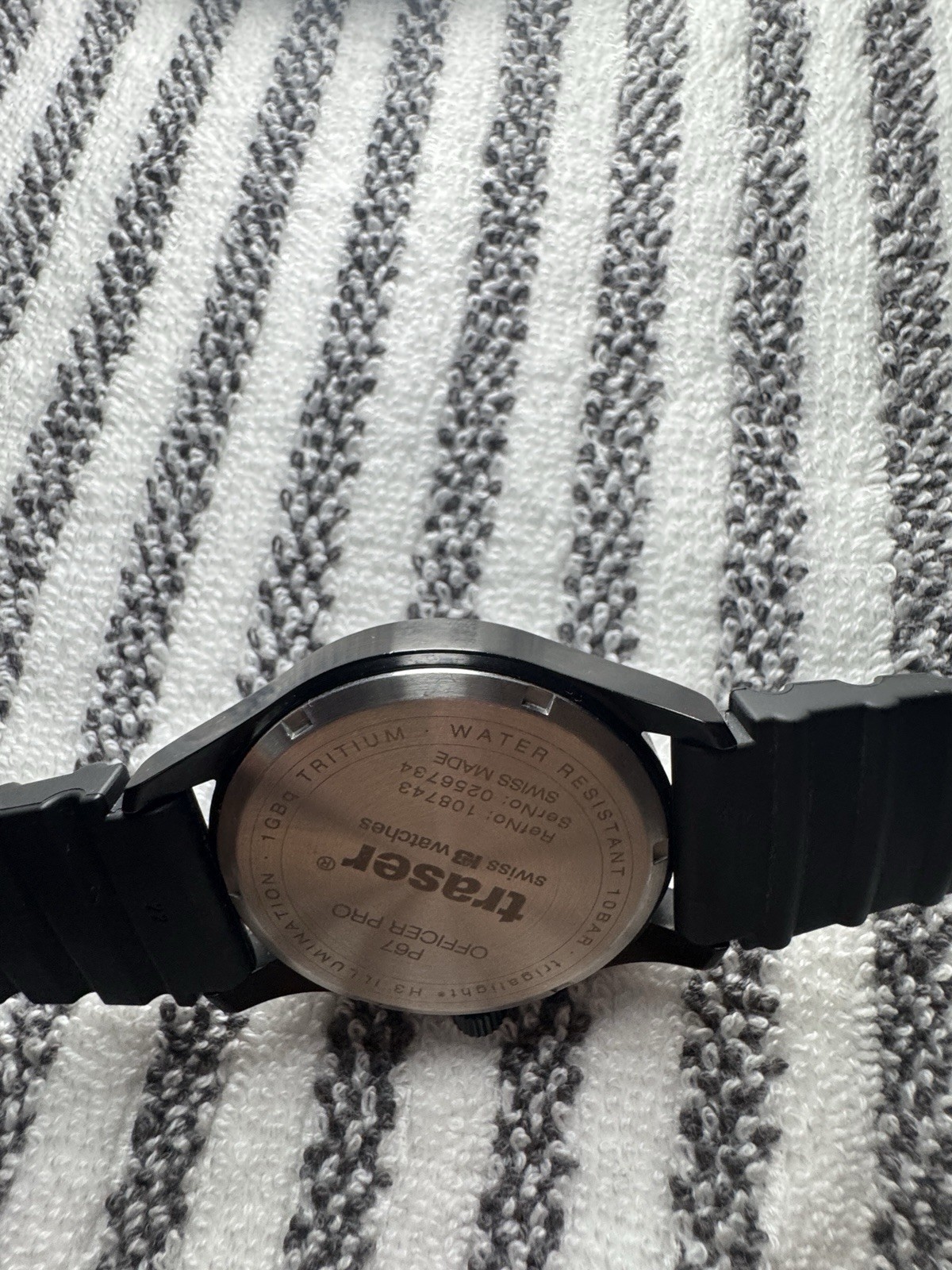 Traser Officer Pro Swiss Made Quartz Black Dial Date 100m/10 ATM Men’s Watch