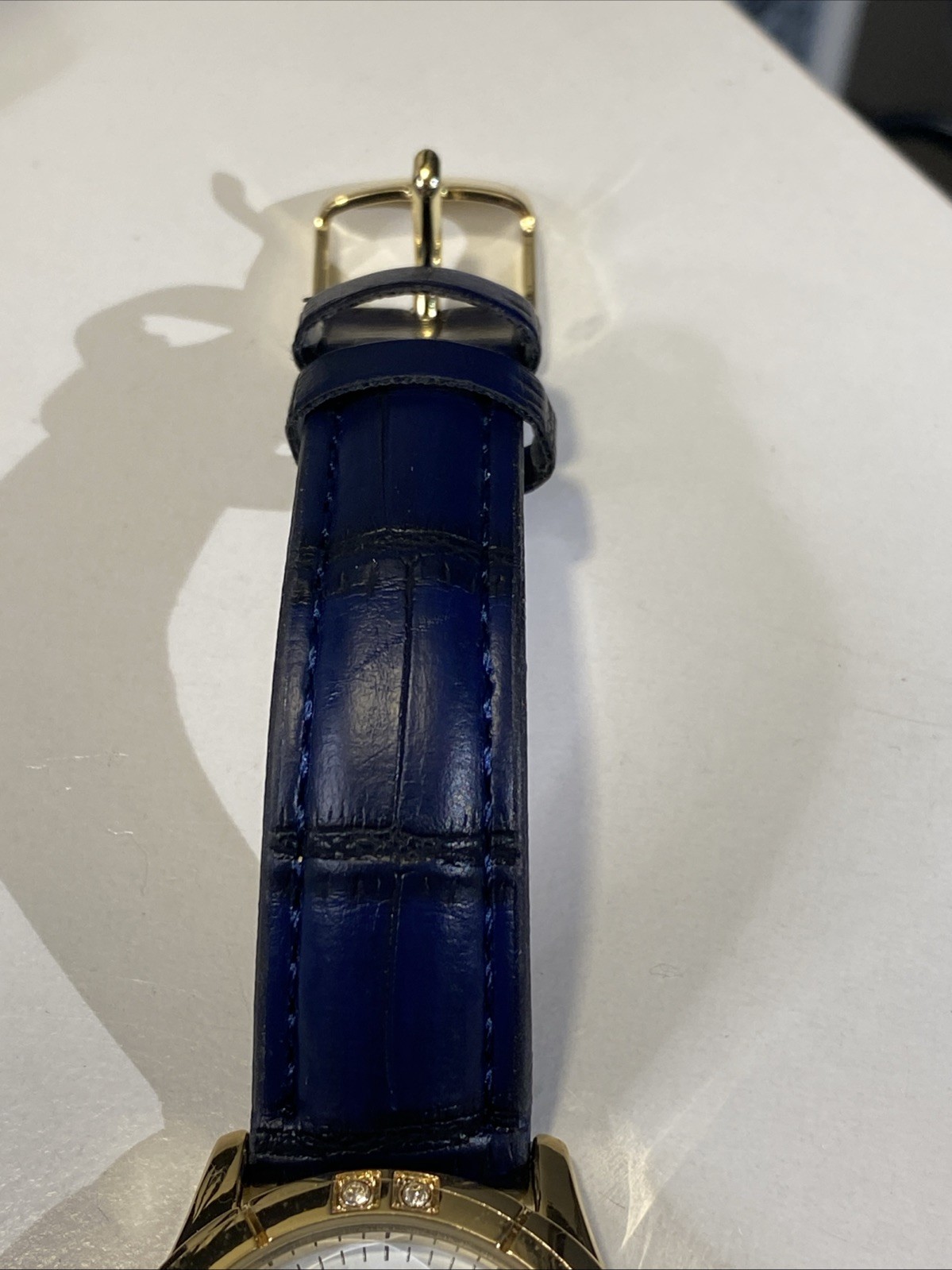 L & Co. Watch Women’s New Battery Blue Leather Band