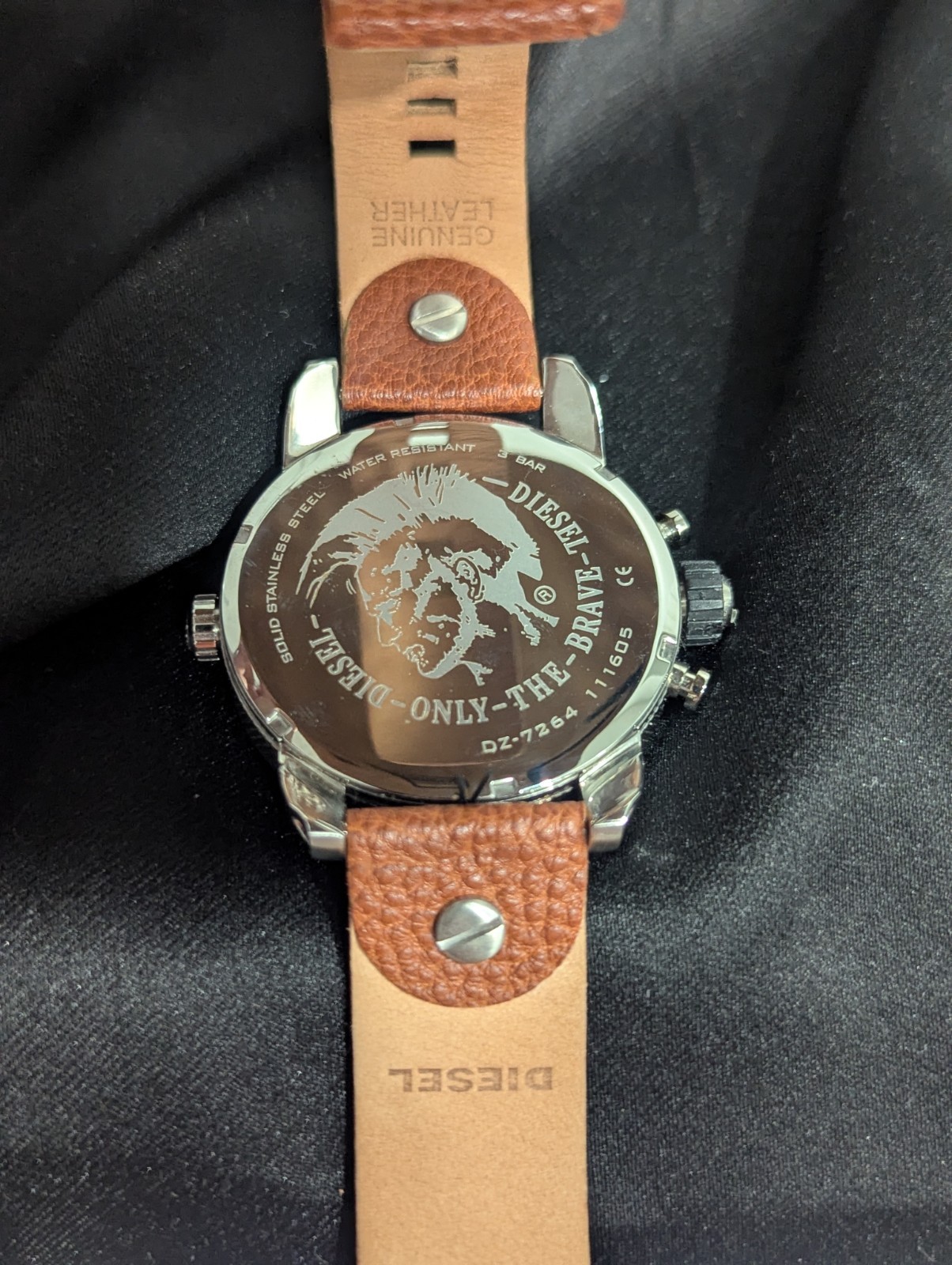 Diesel Only The Brave Men’s Quartz Chronograph Date 30m Brown Leather