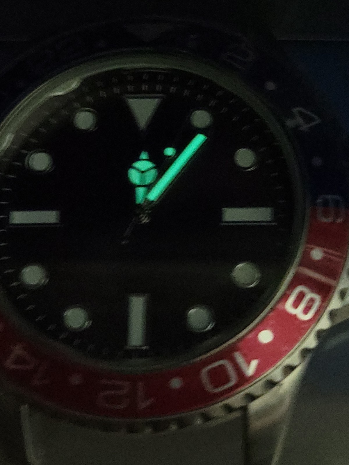 New Fixed Dial Luxury Mens Watch • Pepsi Design New Battery • No Band Inclu