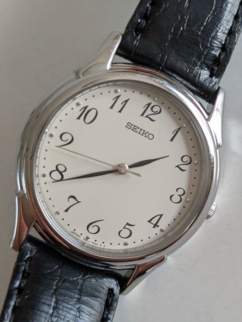 SEIKO 7N01-7141 Men’s Quartz Watch White Dial Used