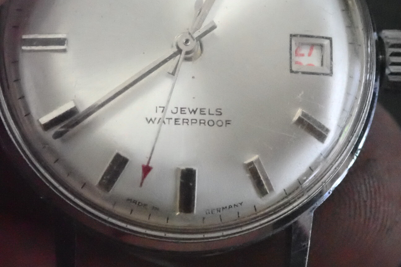 Vintage Ingraham Watch Made in Germany Men’s 17 JEWELS WATERPROOF & ANTIMAGNETIC